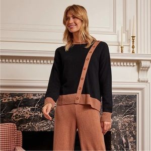 Summersalt Luxe Cashmere blend crew neck sweater